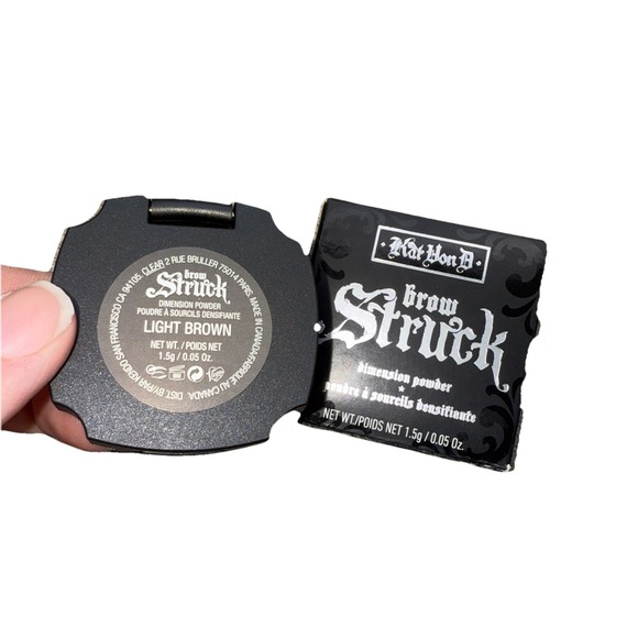 Kat Von D Vegan Beauty Brow Struck Dimension Powder ~ LIGHT BROWN ~ 1.5g/0.05 oz - Picture 3 of 5